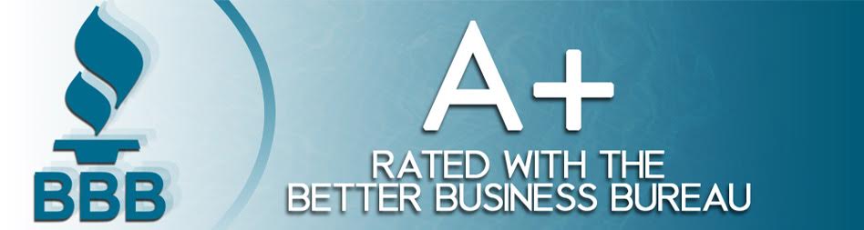 A+ rated with the better business bureau