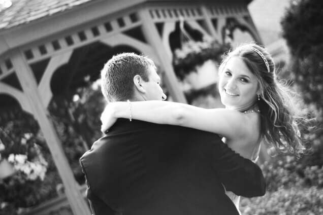 Married Couple in a Wedding gazebo