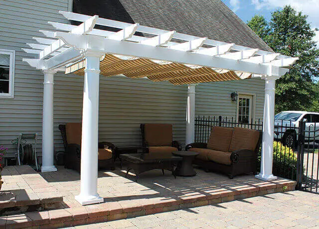 EZShade retractable pergola canopy