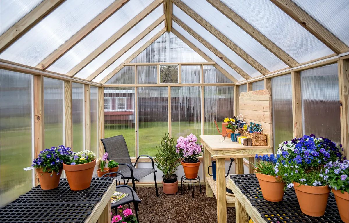 Inside of EZ Greenhouse