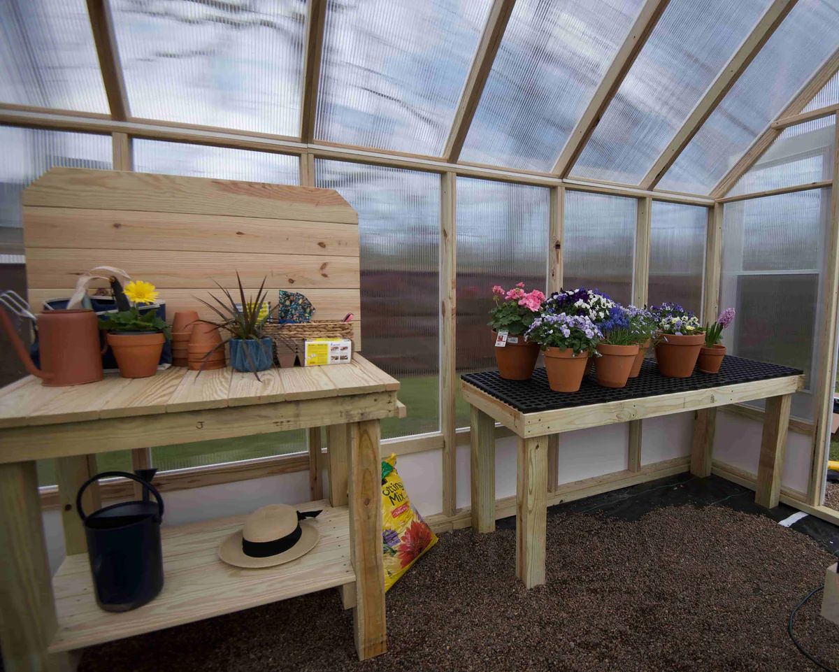 EZ Greenhouse Workbench and Potting Tables