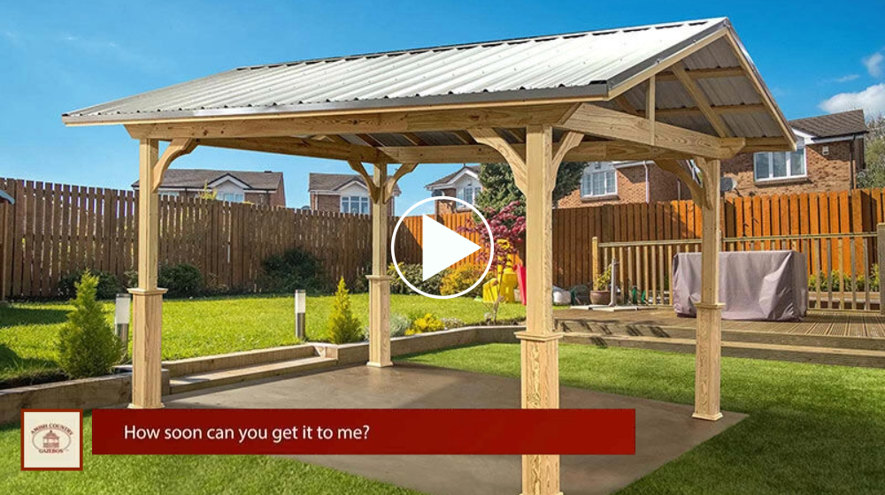 Carport Pavilions FAQ - How soon can you get it to me?