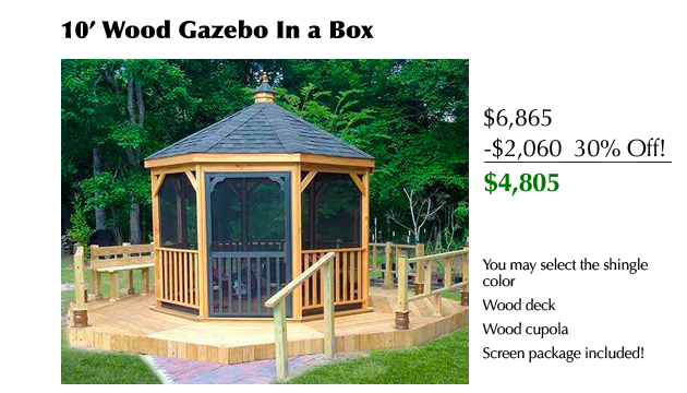 10' Gazebo in a Box sold